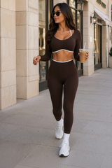 Formline Leggings - Brown