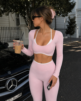 Formline Leggings - Baby Pink