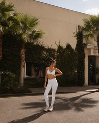 Signature Scrunch Leggings - White