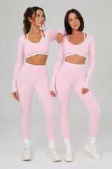 Formline Leggings - Baby Pink