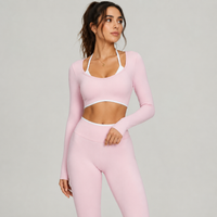 Formline Leggings - Baby Pink
