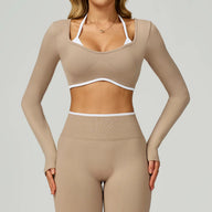 Formline Long Sleeve Crop - Beige